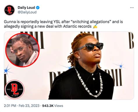 gunna dropped from ysl label|gunna arrested.